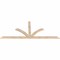 Ekena Millwork Richland Smooth Timber Gable Bracket, Douglas Fir, 84"W x 35"H x 1 1/2"D x 3 1/2"F, 10/12 Pitch GBW084X35X0204RIC00SDF - alternate 4